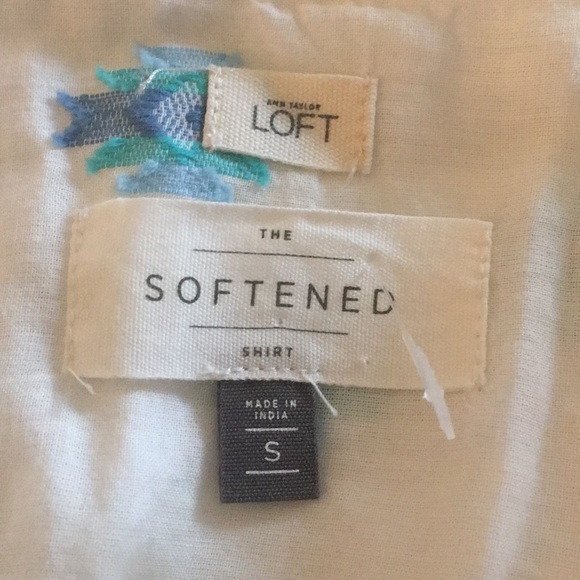 LOFT//desert henley softened shirt S - Picture 4 of 6